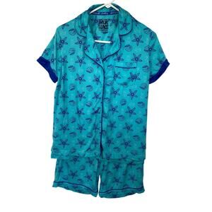 Muk Luk Sea Shell Shorts/Short Sleeve Top Pajama Combo . Size small